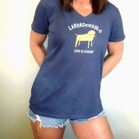 Life is Good "Labradorable"  Crusher Tee Women's Medium - Picture 8 of 9